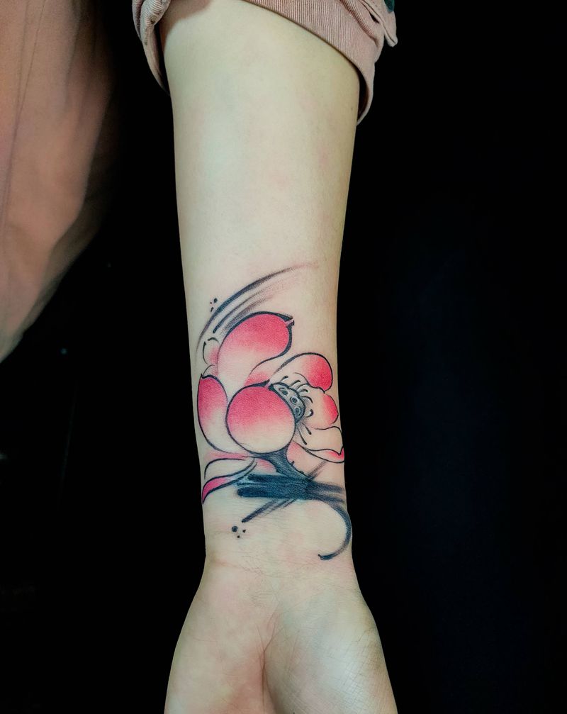 近期小图组合纹身图片_肩部胸部水墨几何纹身图案