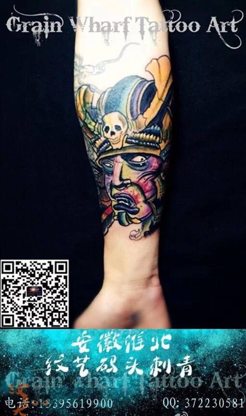 日本武士纹身图片