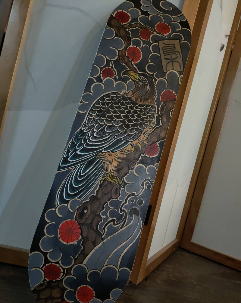 老传统设计手稿纹身图片_手臂老传统纹身图案