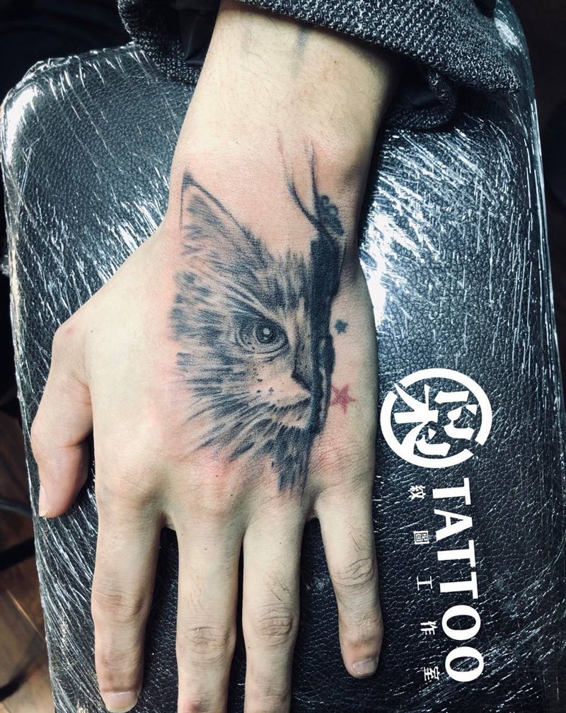 猫猫纹身图片