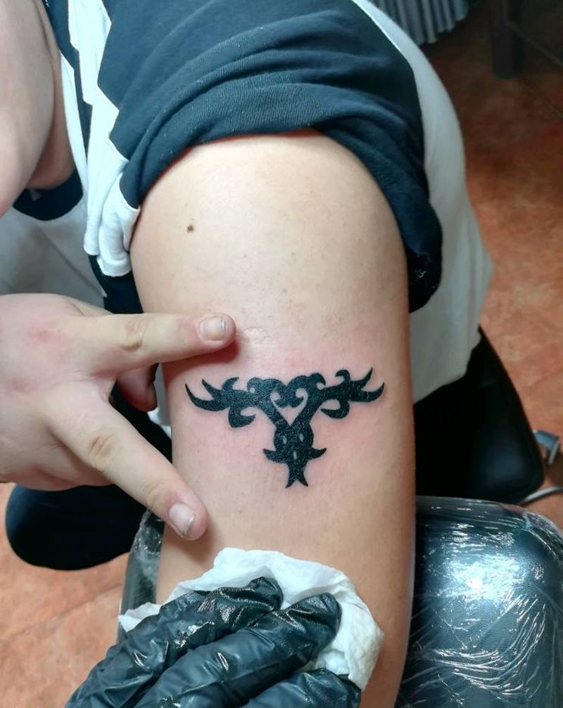 图腾补色纹身图片