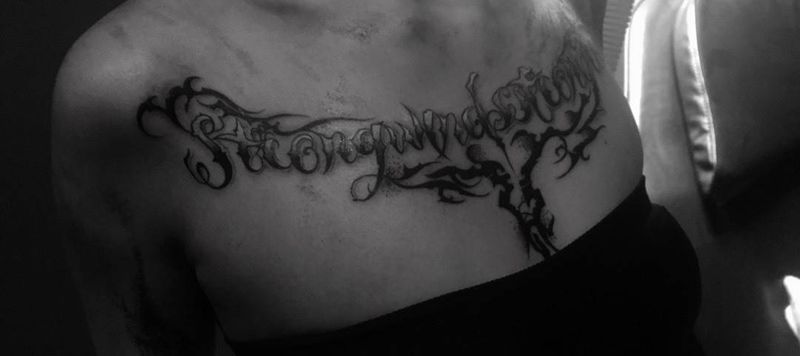 花体字纹身图片