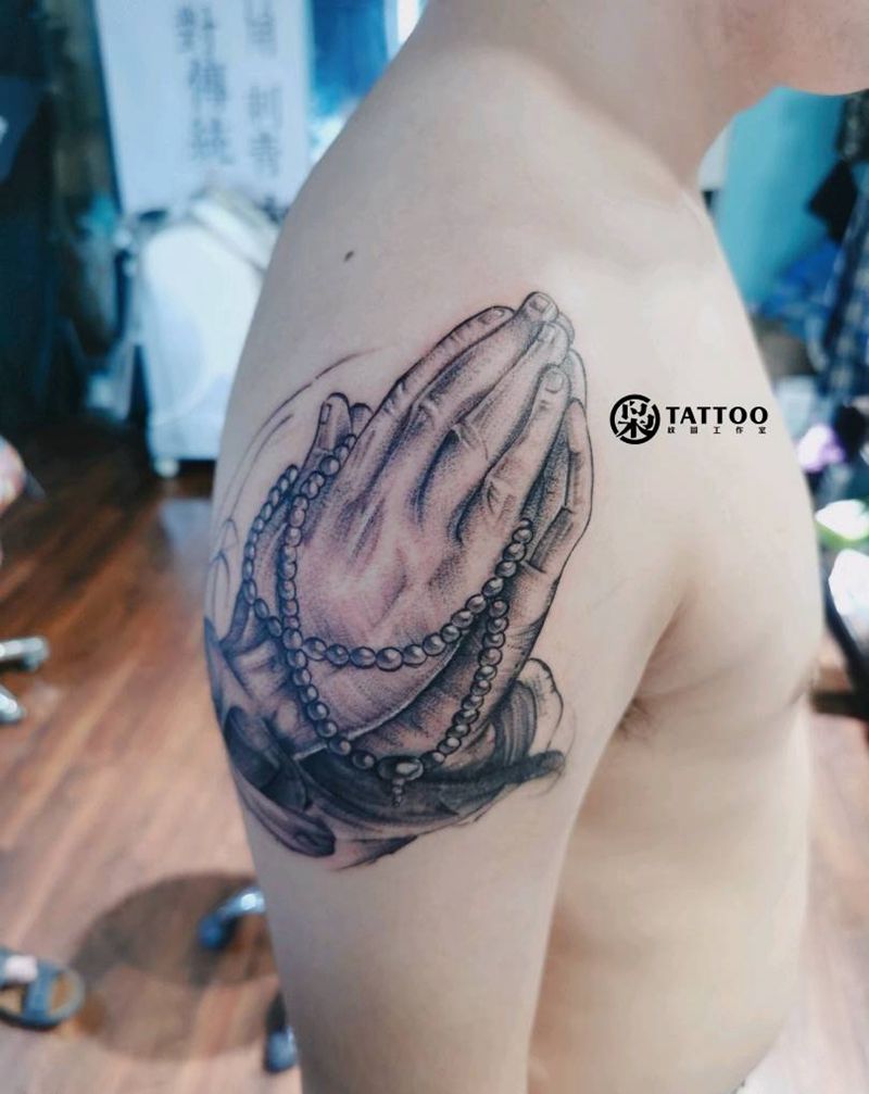 7.3-4号工作纹身图片_肩部手臂纹身图案