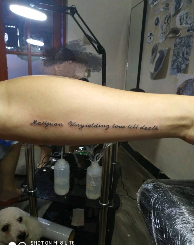 英文纹身图片_手臂纹身图案