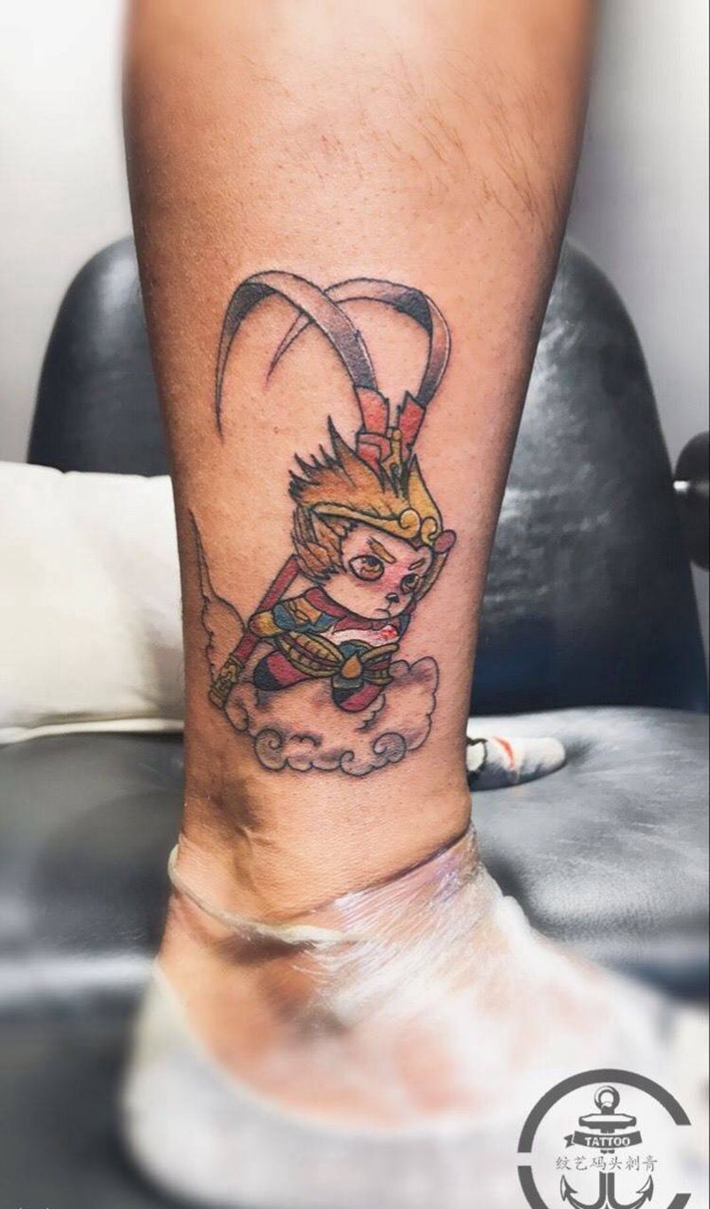 两个小活纹身图片