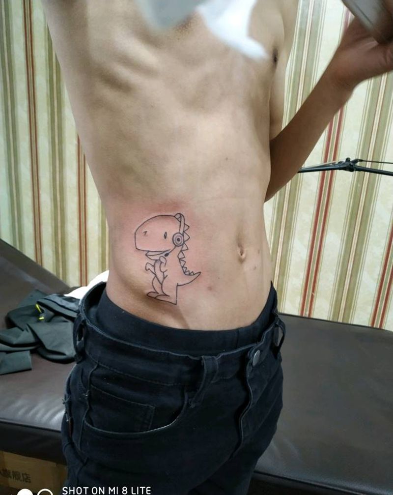 小恐龙纹身图片