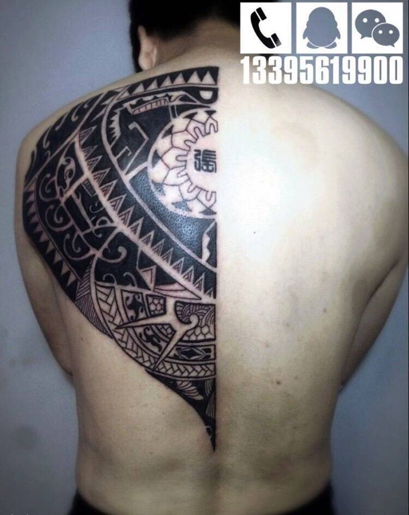 玛雅图腾纹身图片_成品纹身图案