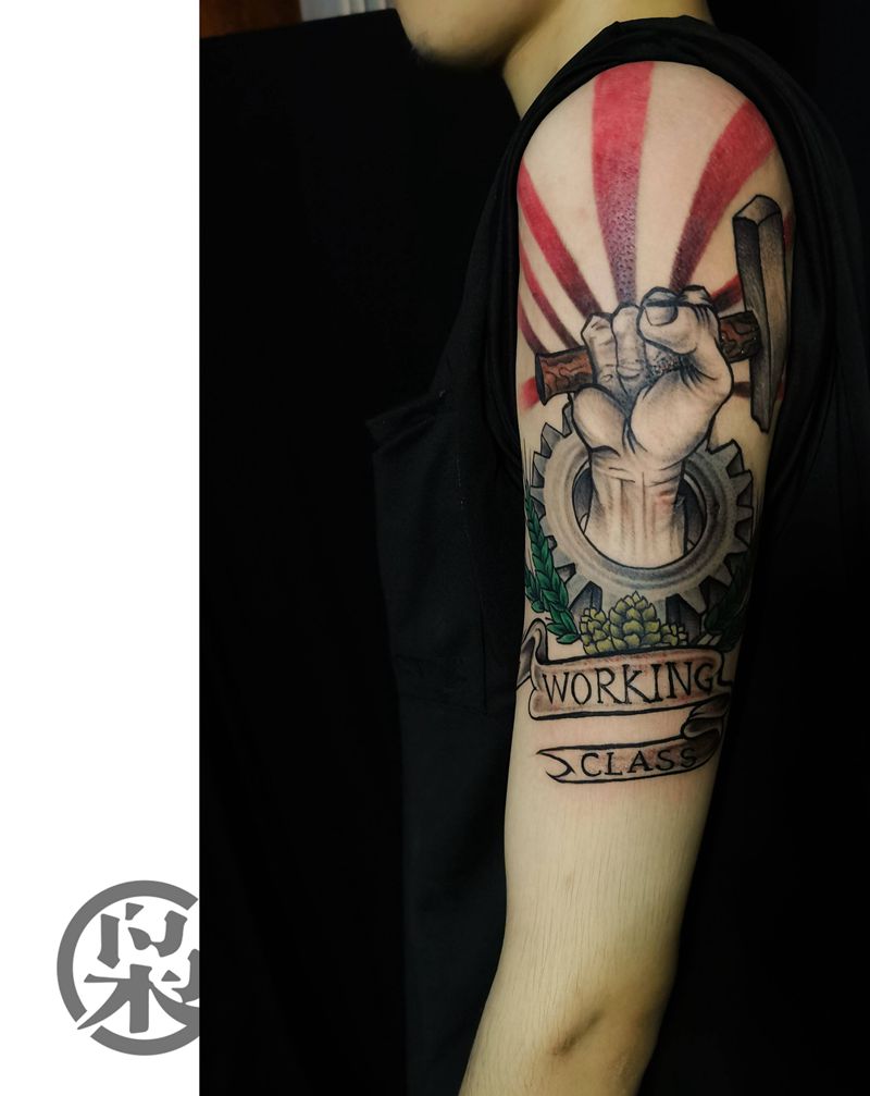 old school纹身图片_手臂纹身图案