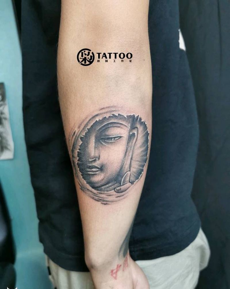 佛纹身图片_手臂纹身图案