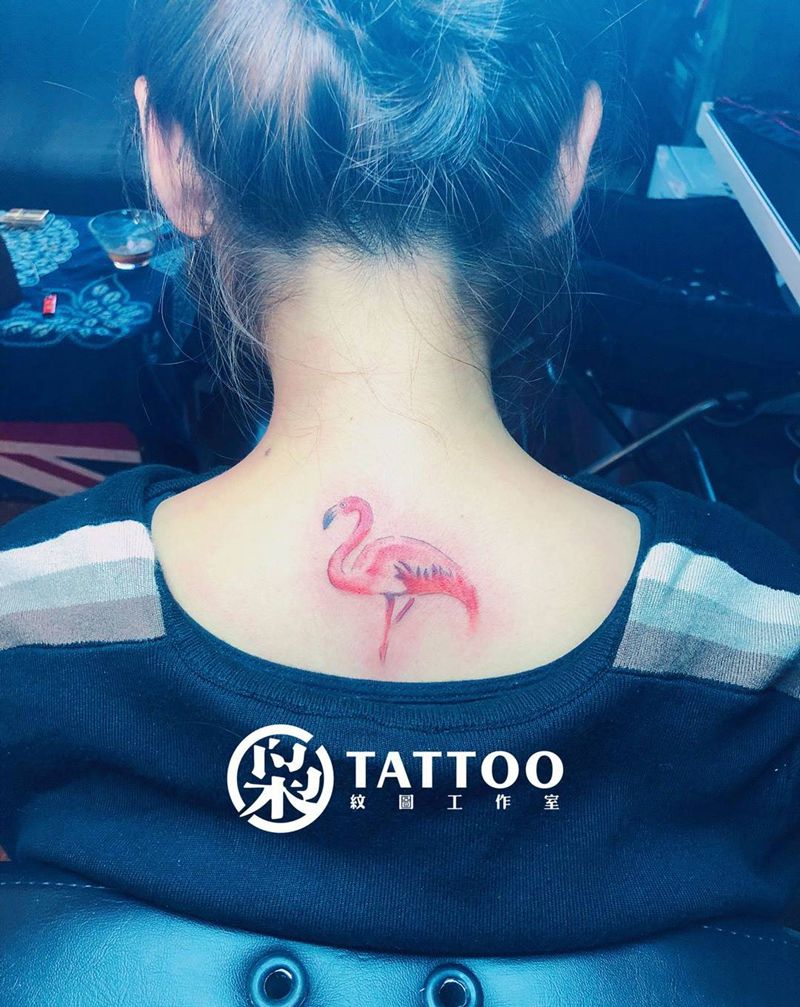 火烈鸟纹身图片