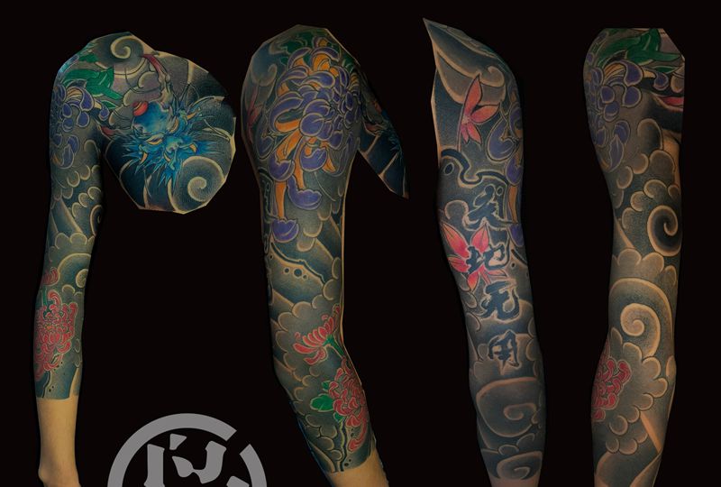 老传统纹身图片_手臂老传统纹身图案