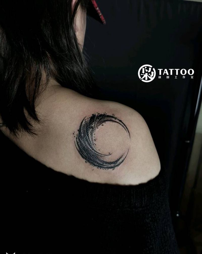 奇卡诺,月纹身图片_肩部纹身图案