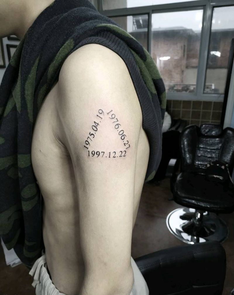 家人生日纹身图片_手臂图腾纹身图案