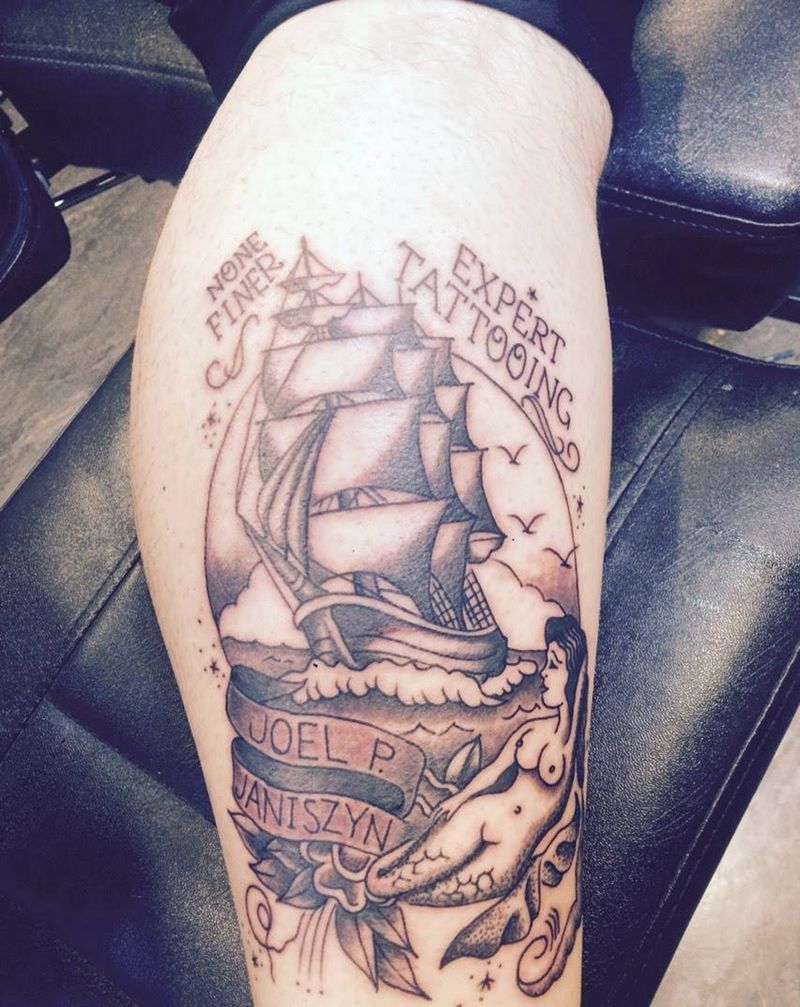 一帆美人纹身图片