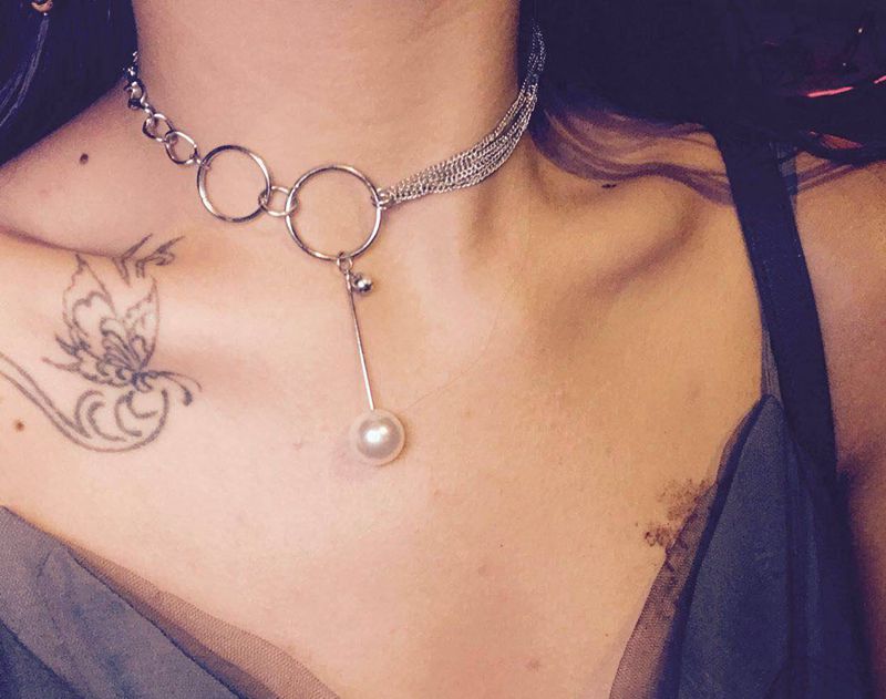 不完美的遮盖作品纹身图片_肩部Old School纹身图案