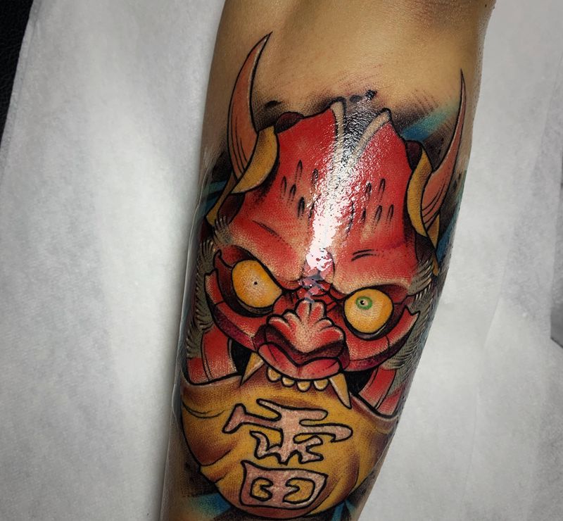 小雷神纹身图片_手臂New School新传统纹身图案