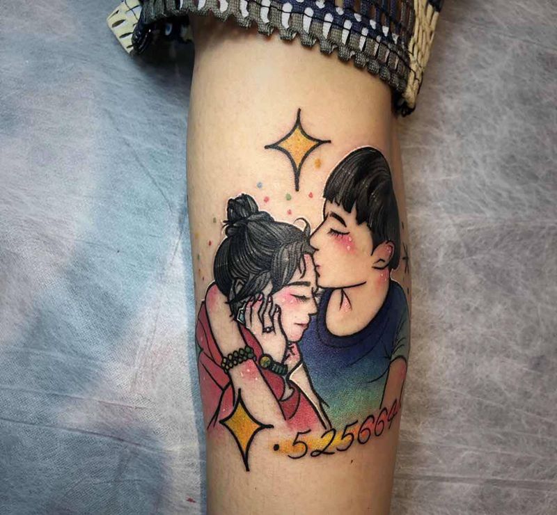 像极了爱情纹身图片_手臂纹身图案