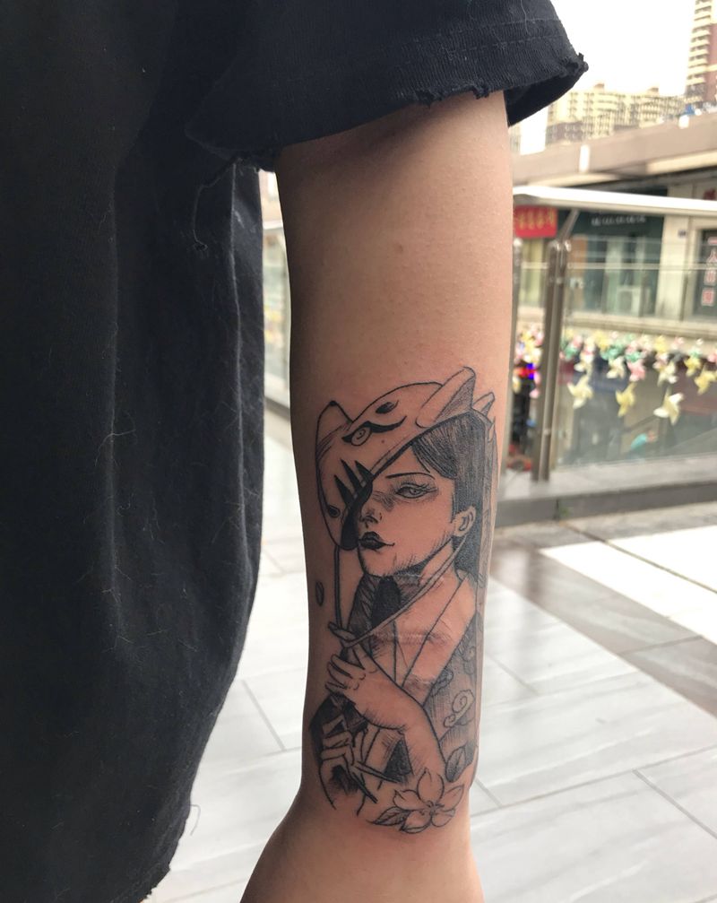 遮盖疤痕纹身图片_手部点刺纹身图案