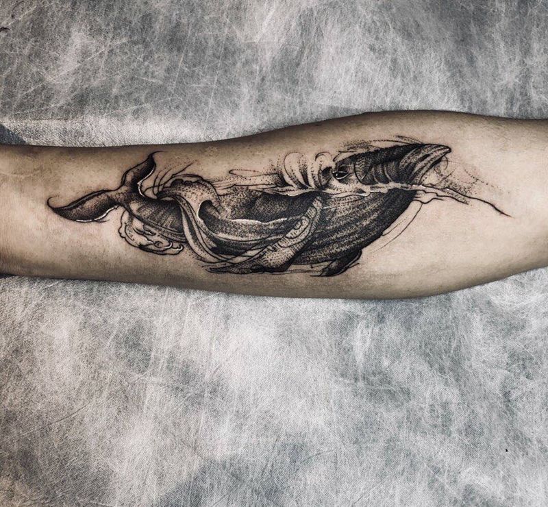 暗黑系纹身图片_手臂纹身图案