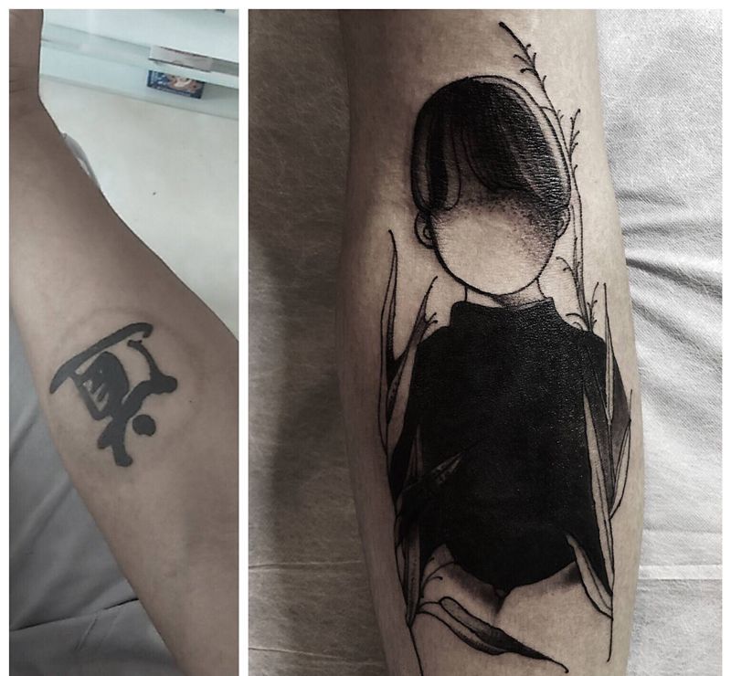 覆盖纹身图片_手臂纹身图案