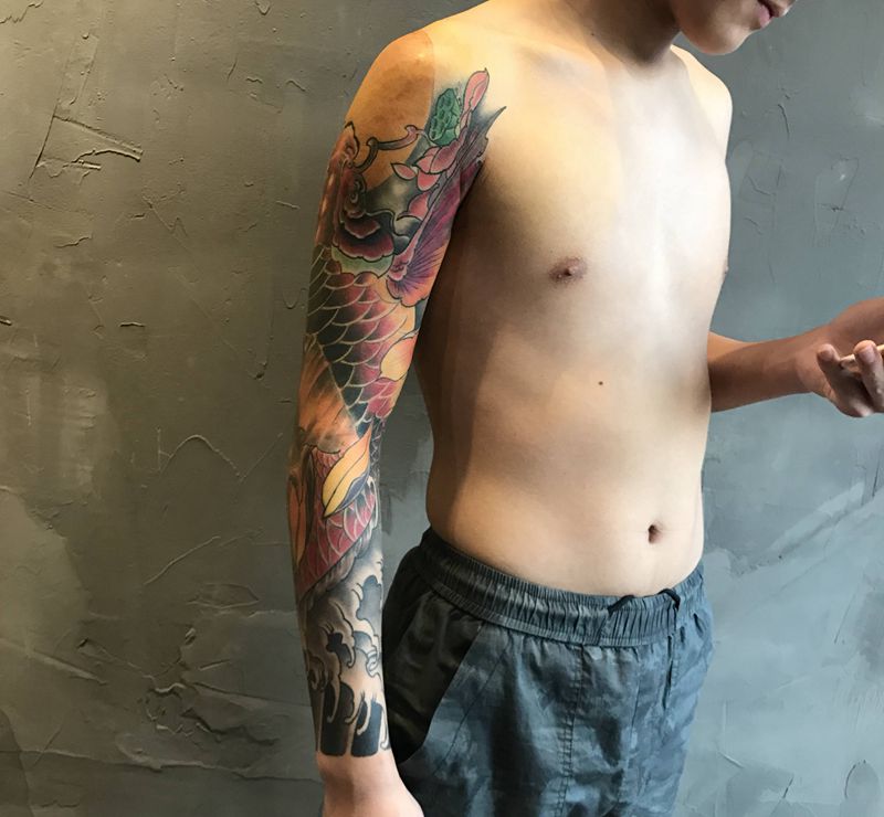 花臂纹身图片_手臂纹身图案