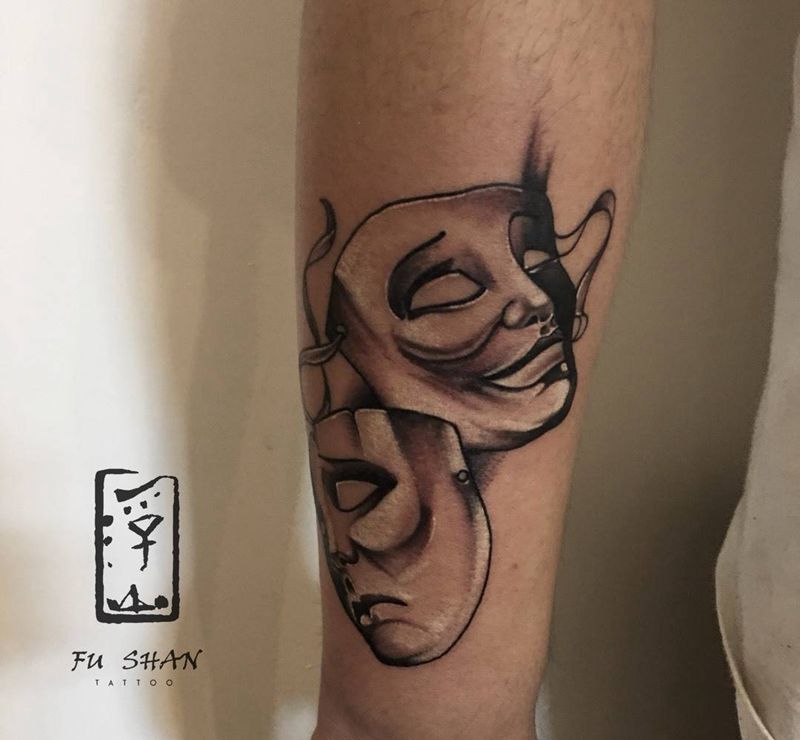 生活的苦与乐纹身图片