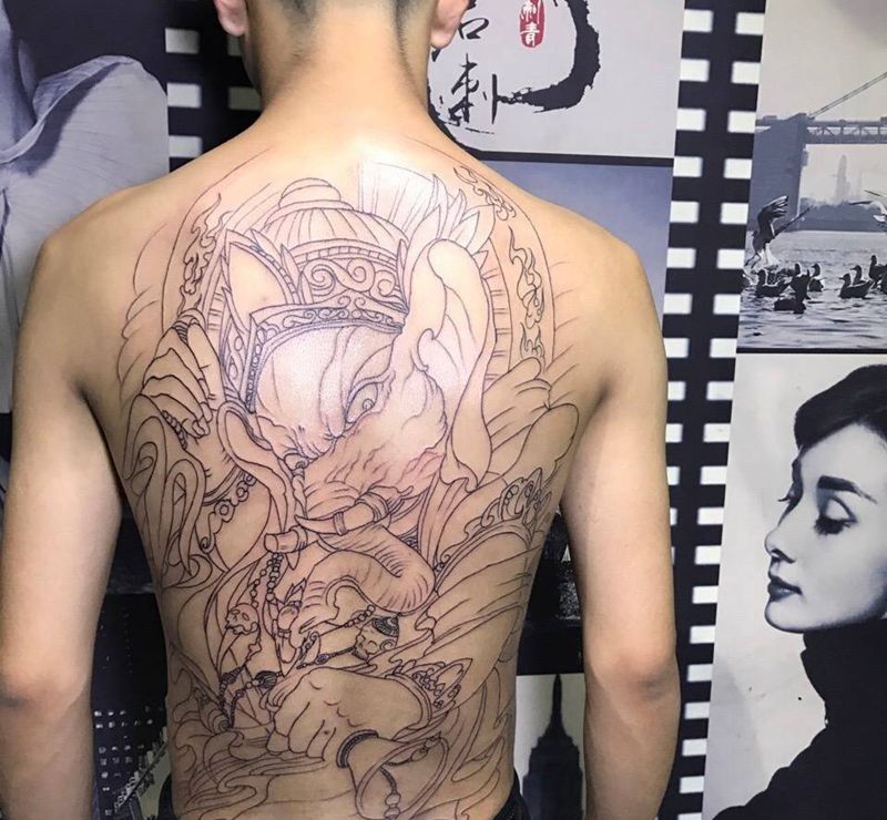 象神纹身图片
