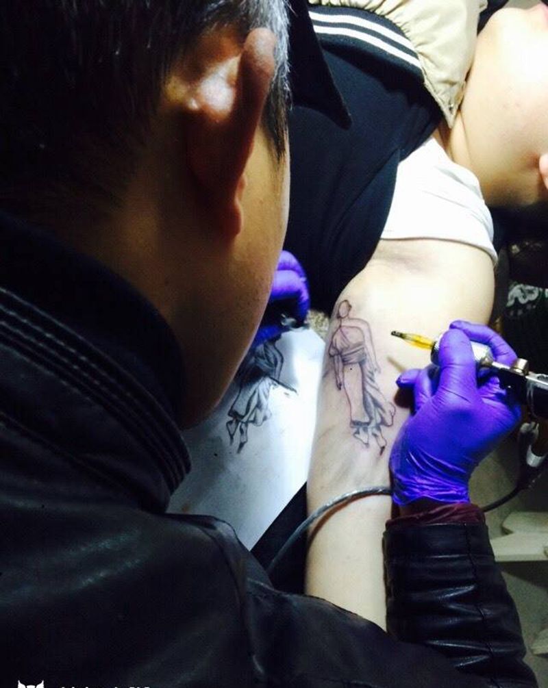 苦行僧纹身图片