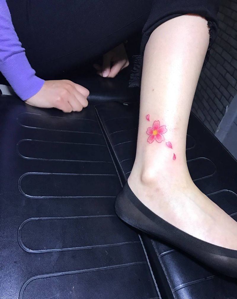 樱花纹身图片