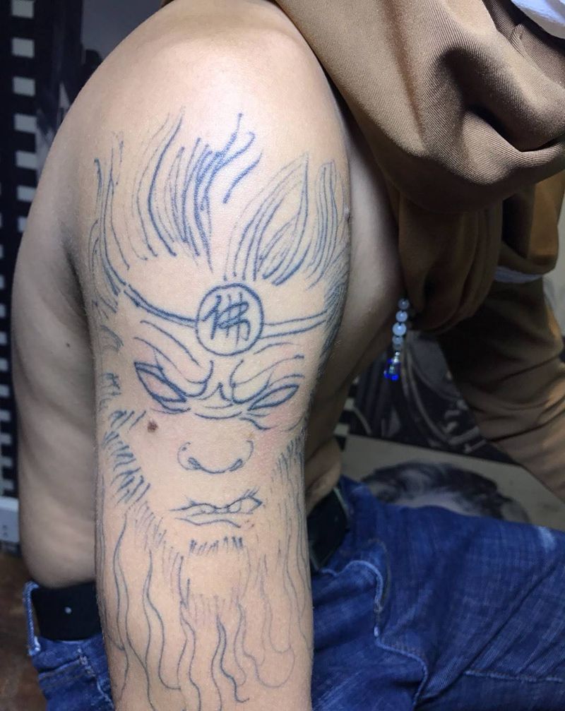 斗战圣佛纹身图片