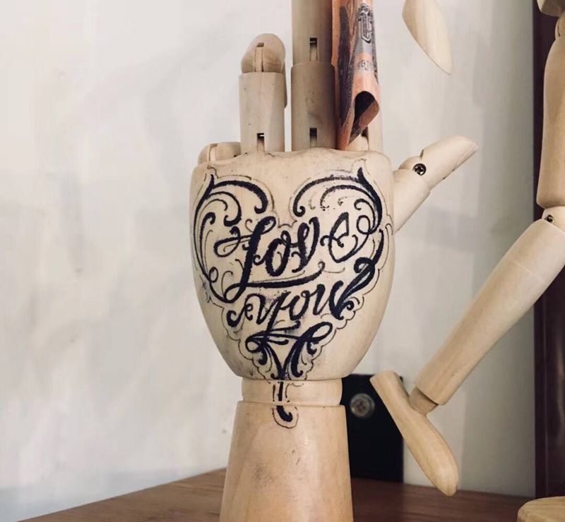 花体字纹身图片_花体字纹身图案