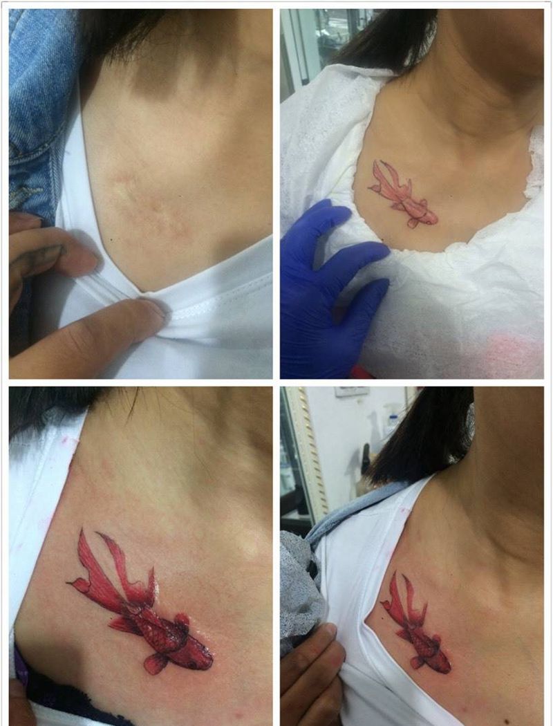 遮疤小作品纹身图片