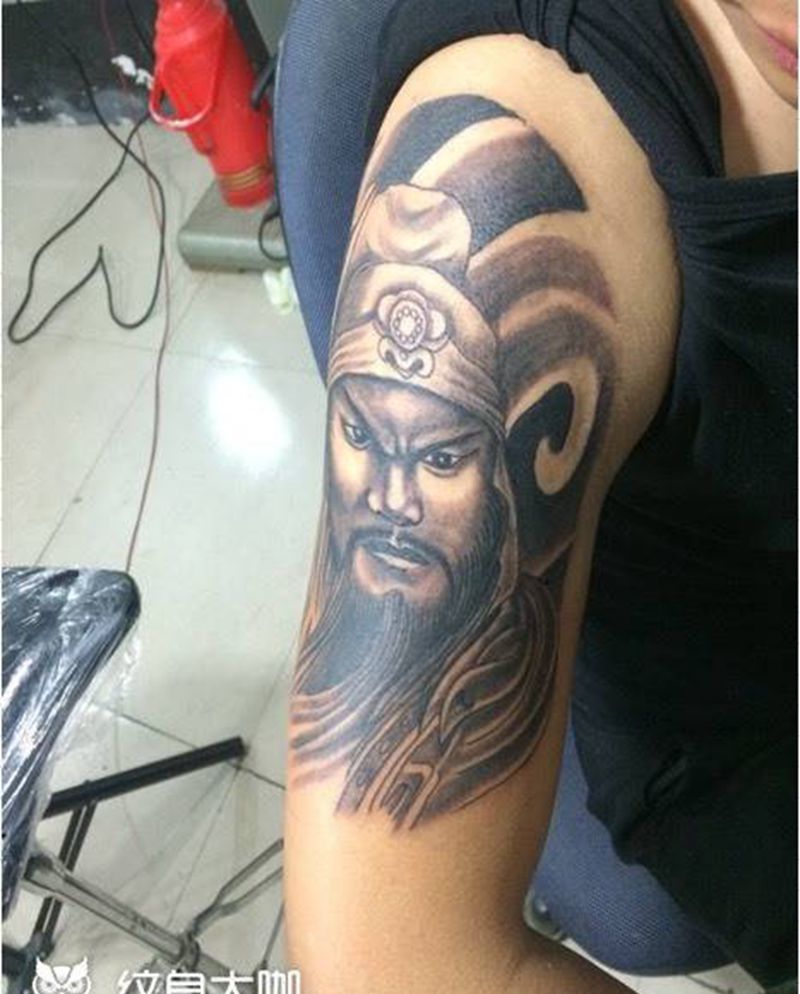 关公纹身图片