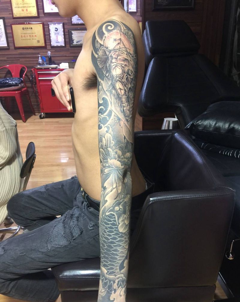 花臂纹身图片