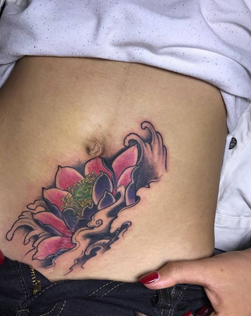 遮盖刀疤纹身图片