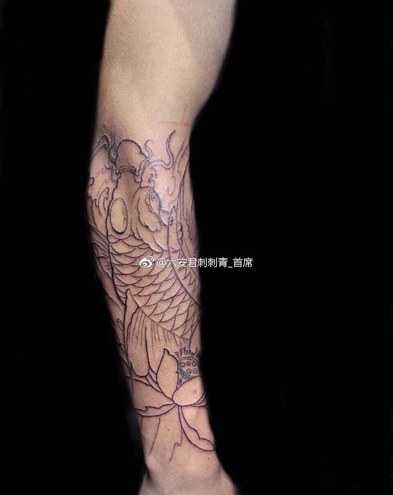 鲤鱼纹身图片