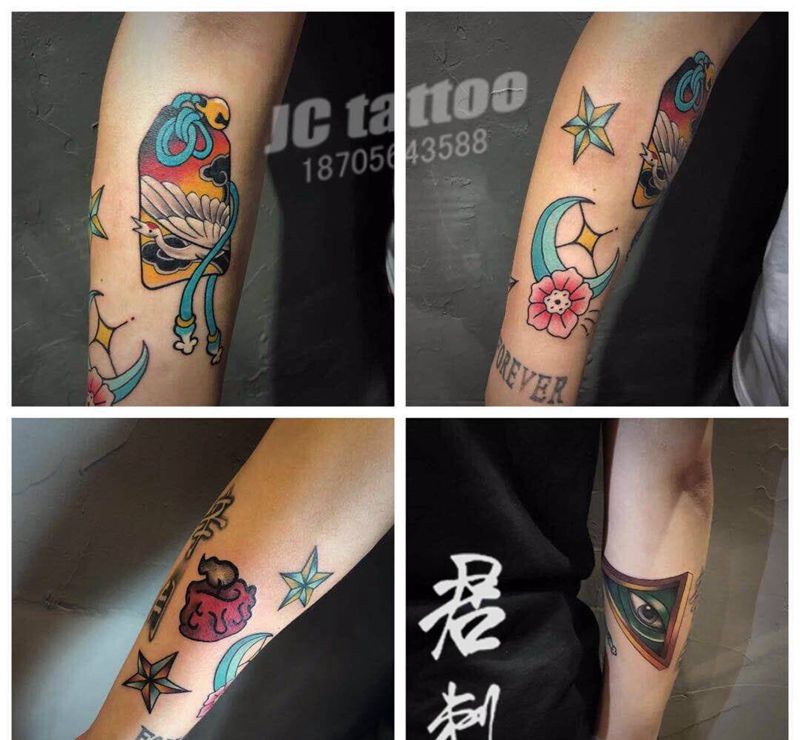 school花臂纹身图片