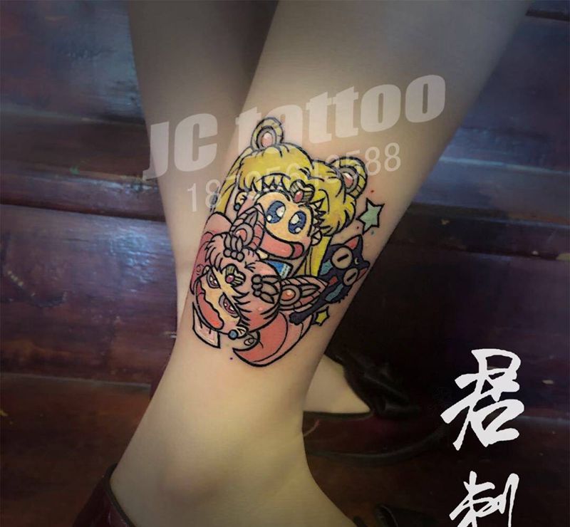 美少女纹身图片