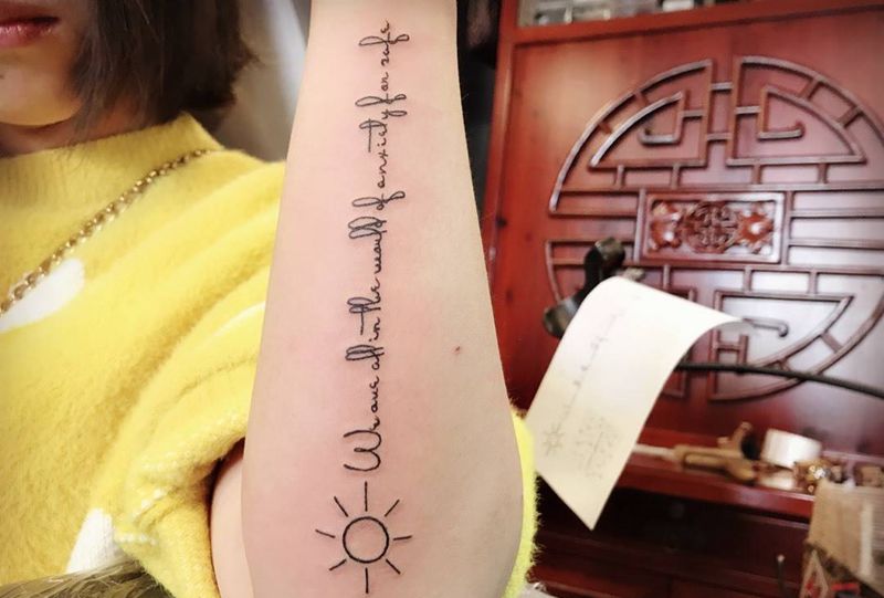 小清新纹身图片