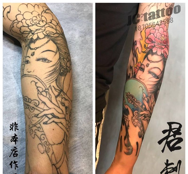 修改别家线条纹身图片