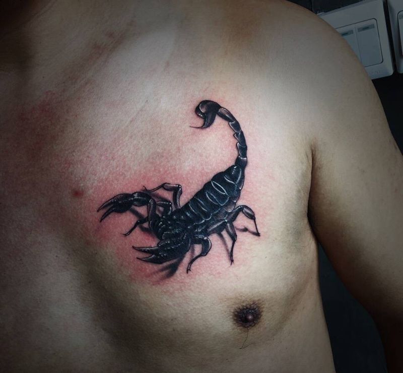 蝎子纹身图片