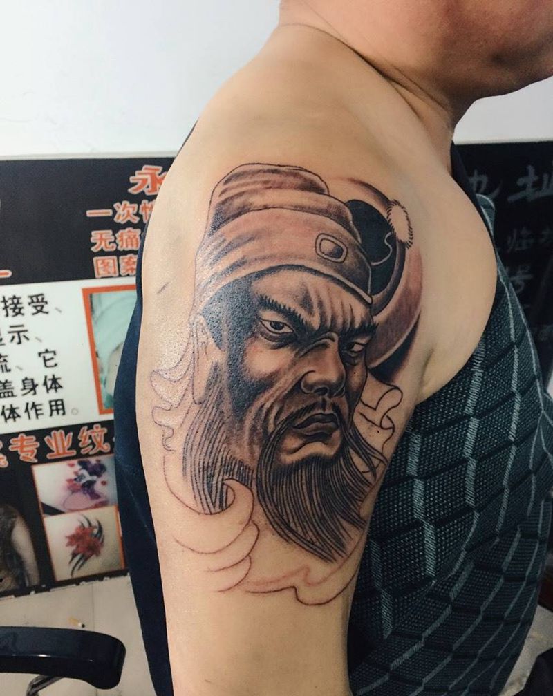 关公纹身图片
