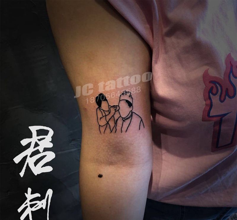 简笔纹身图片