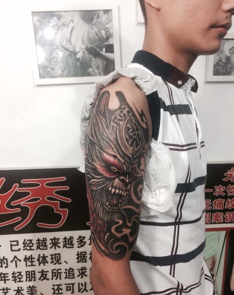 齐天大圣纹身图片