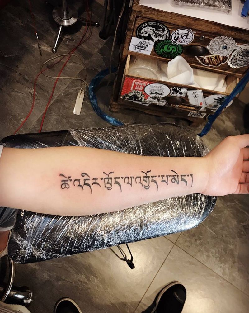 藏文纹身图片