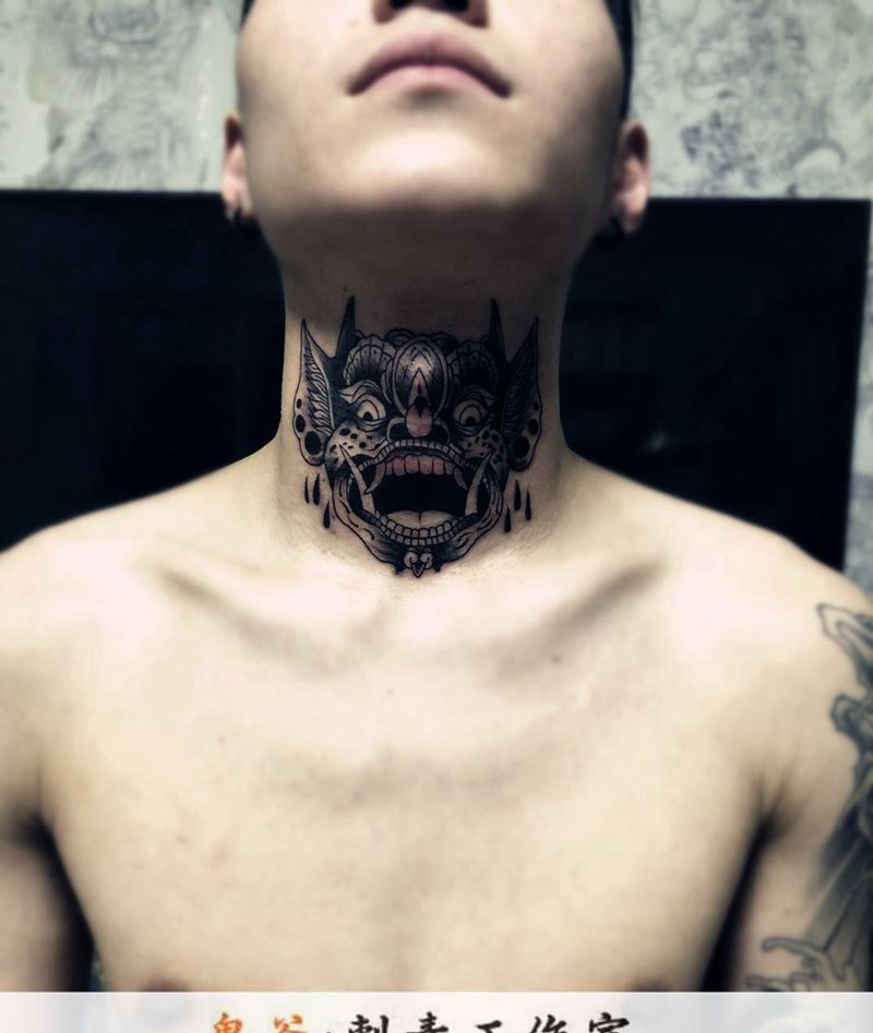 脖子纹身纹身图片