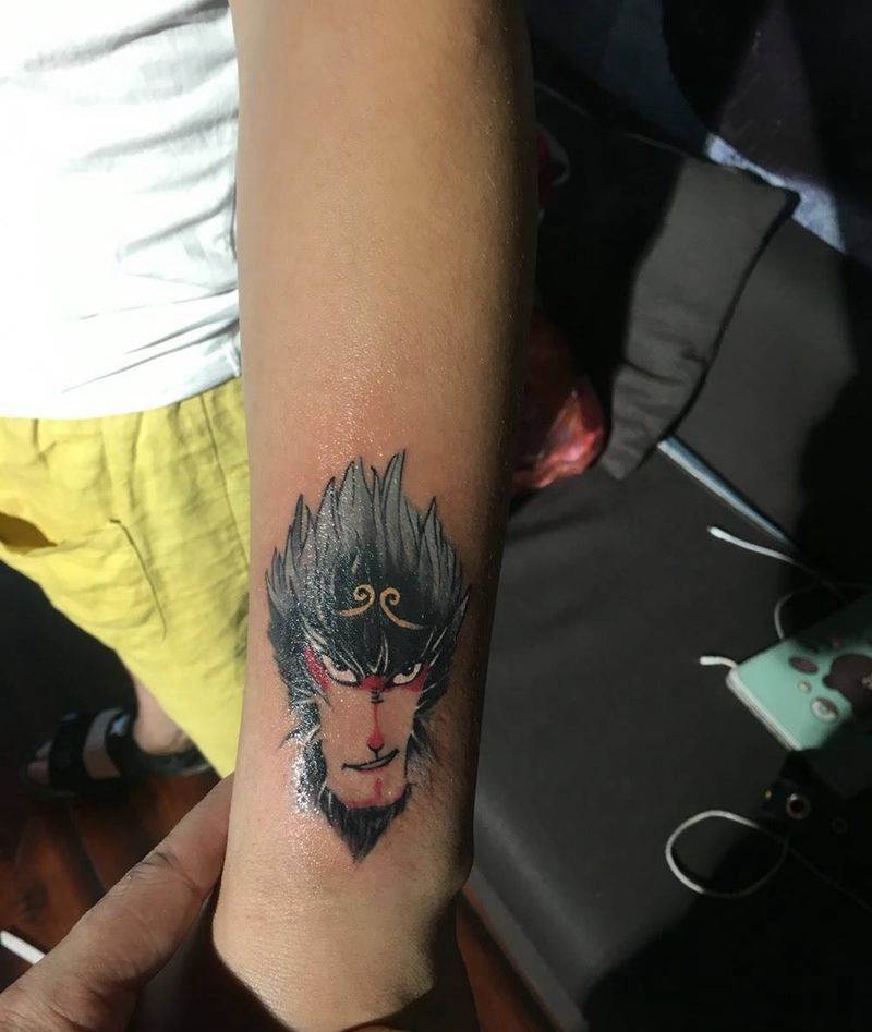 大圣归来纹身图片