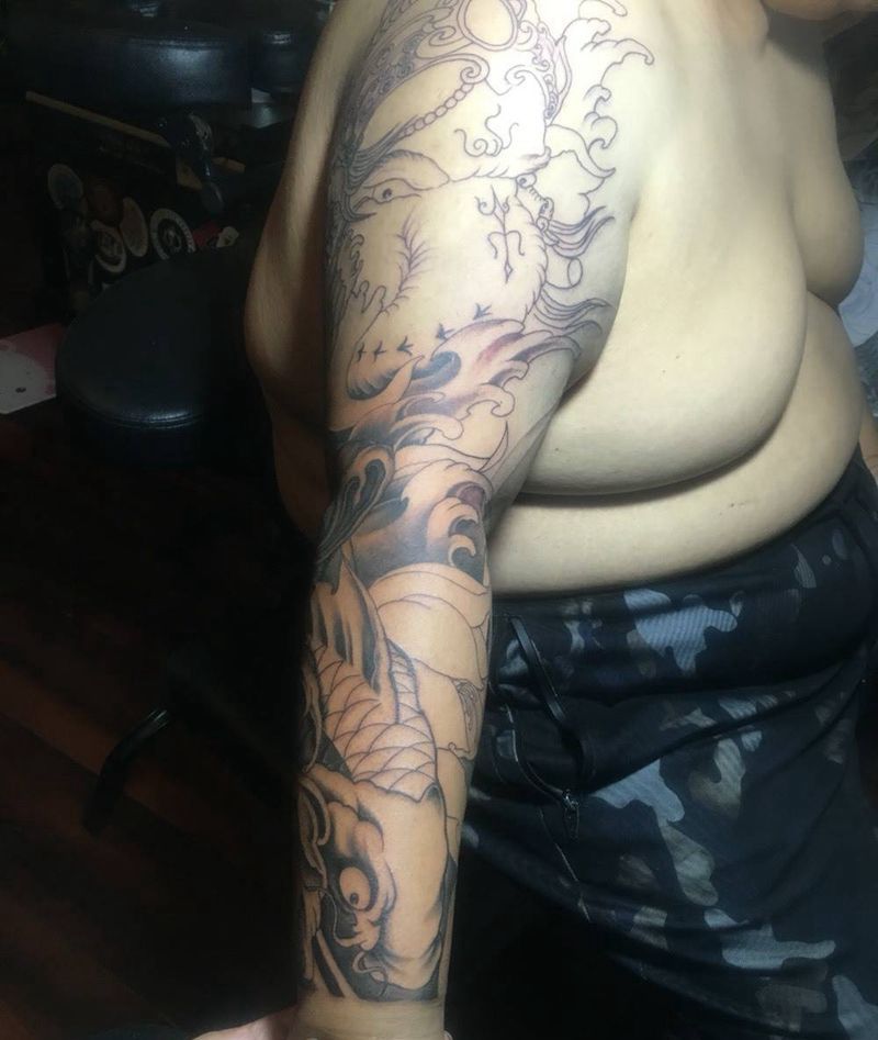 富贵险中求纹身图片