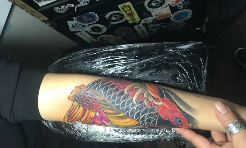 连年有余纹身图片