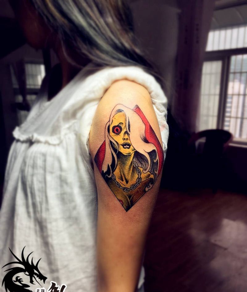 女神心中的女神纹身图片